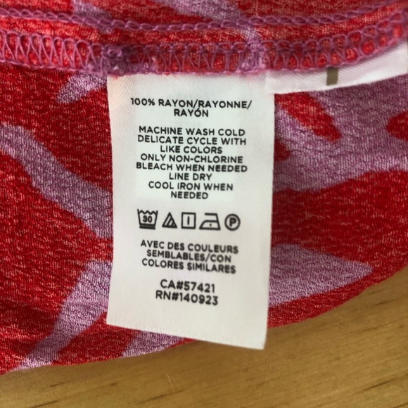 Loft floral rayon tiered spaghetti strap midi dress S - Picture 15 of 15